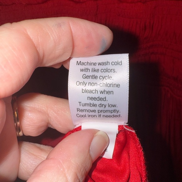 Nine West V-Neck Women’s Red Holiday Cocktail Dress Size Medium Christmas - Picture 8 of 9